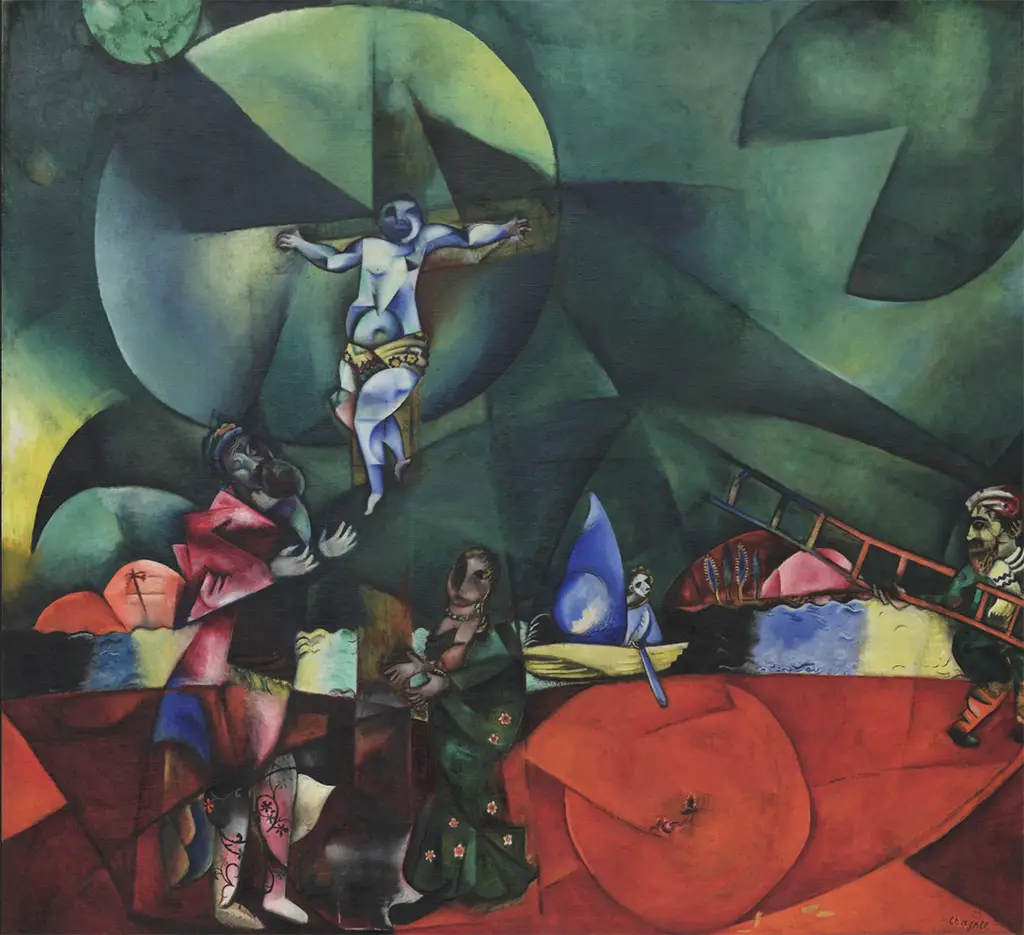 Calvary in Detail Marc Chagall